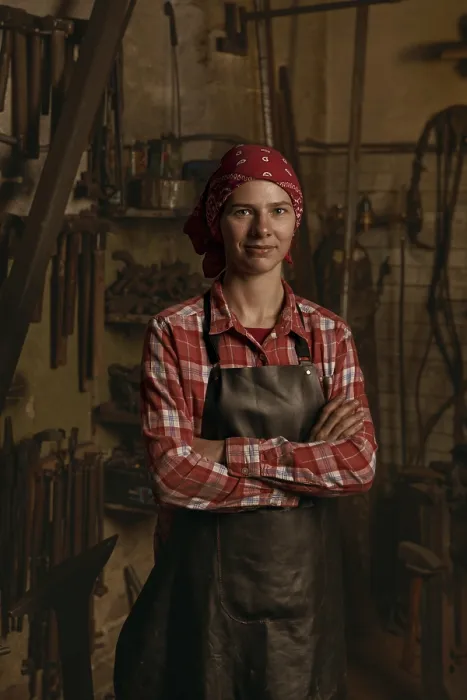 Framed Print : Professional Blacksmith in Workshop Print Framed Print : Professional Blacksmith in Workshop Print
