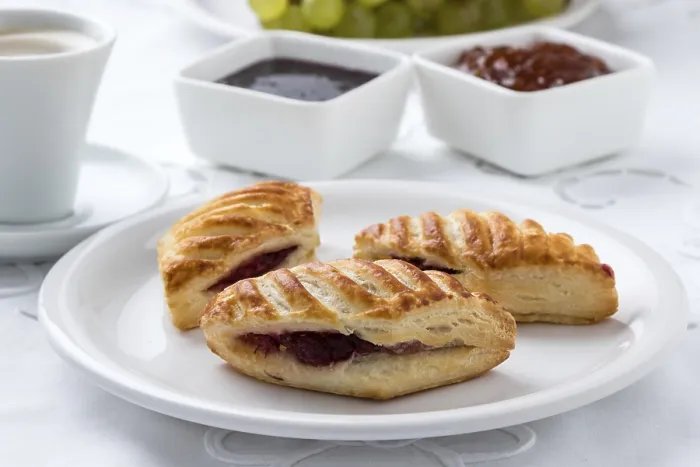 Framed Print : Puff Pastry with Jam Breakfast Print Framed Print : Puff Pastry with Jam Breakfast Print