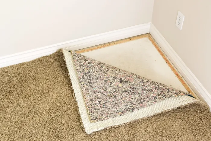Framed Print : Pulled Back Carpet and Underlay Room Print Framed Print : Pulled Back Carpet and Underlay Room Print