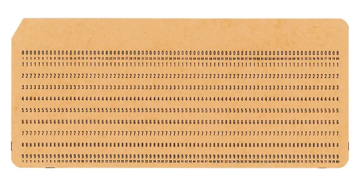 Framed Print : Punched Card Print for Programming Framed Print : Punched Card Print for Programming