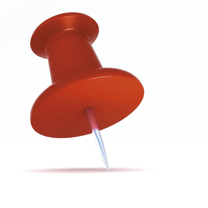 Framed Print : 3D Rendering Push Pin Print Framed Print : 3D Rendering Push Pin Print