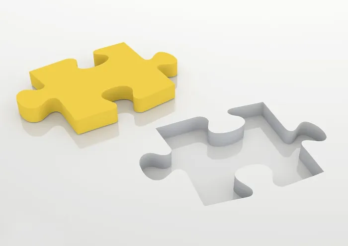 Framed Print : Missing Piece Print, Symbolic Image for Filling a Gap Framed Print : Missing Piece Print, Symbolic Image for Filling a Gap