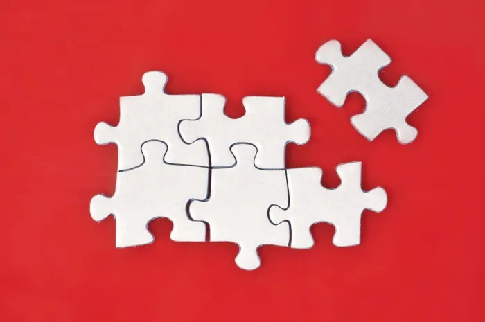 Framed Print : Puzzle Pieces Print by ImageBROKER