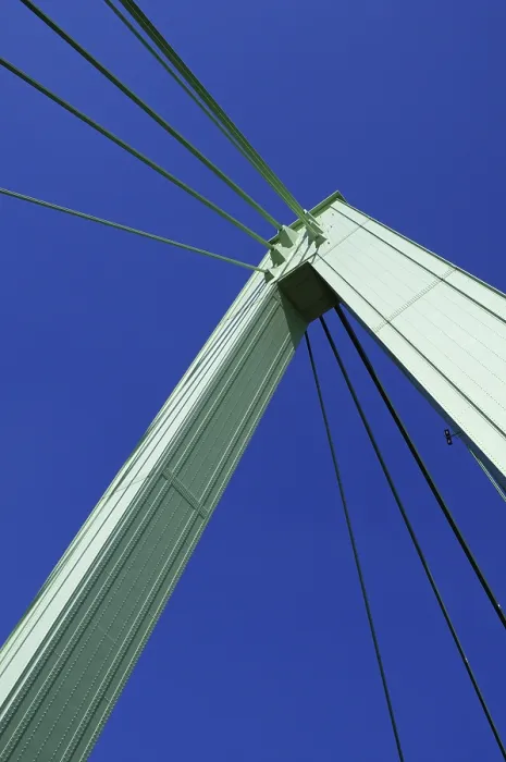 Framed Print : Pylons of the Deutz Bridge Print Framed Print : Pylons of the Deutz Bridge Print