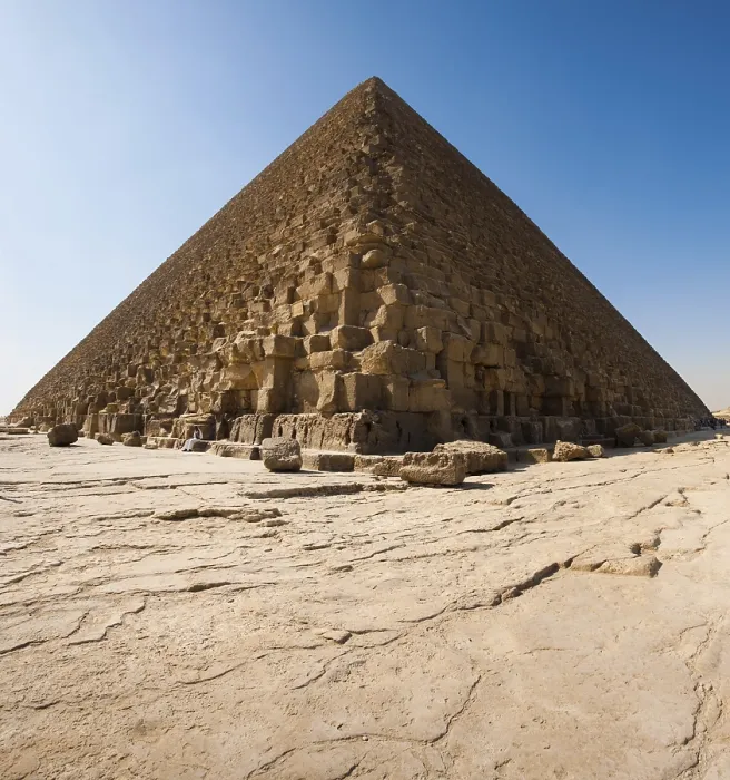 Framed Print : Pyramid of Cheops Base Foundation Print Framed Print : Pyramid of Cheops Base Foundation Print