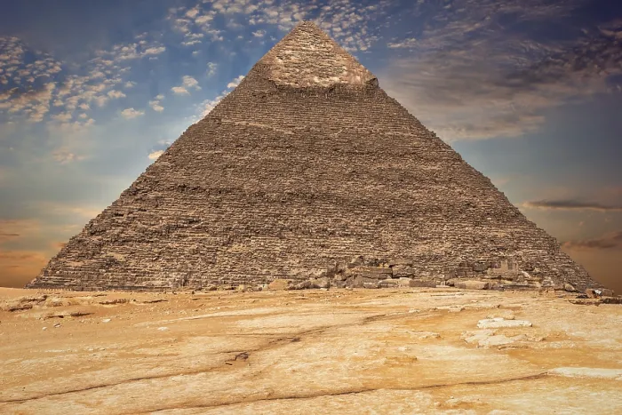 Framed Print : Print of the Pyramid of Khafre in Egypt Framed Print : Print of the Pyramid of Khafre in Egypt