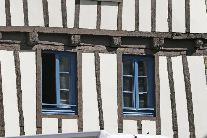 Framed Print : Half-Timbered Quimper Print Framed Print : Half-Timbered Quimper Print
