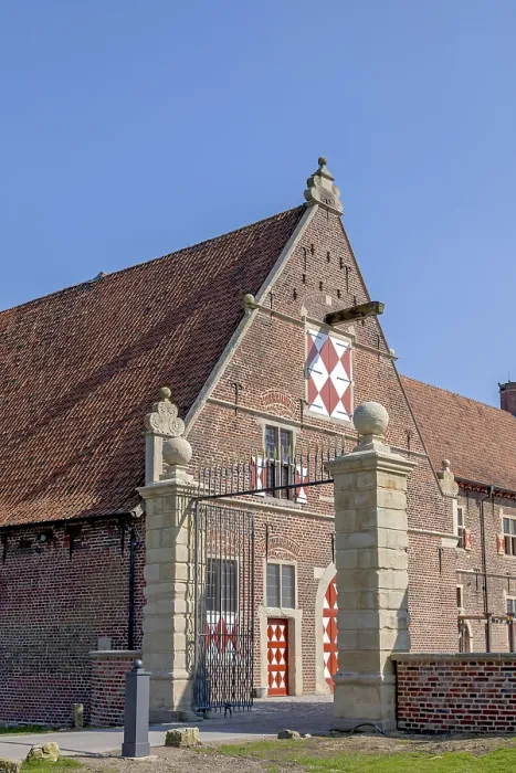 Framed Print : Raesfeld Moated Castle Print, Outer Bailey