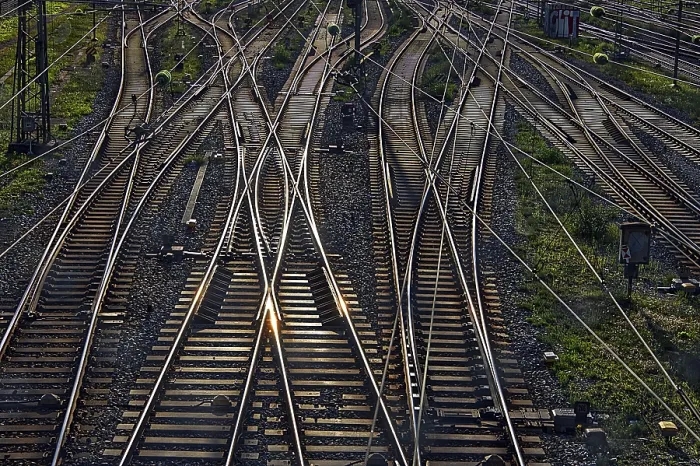 Framed Print : Railroad Tracks and Interchanges Print Framed Print : Railroad Tracks and Interchanges Print