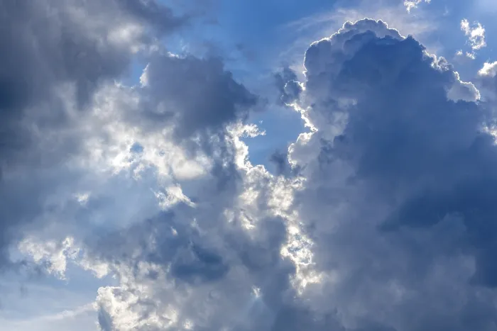Framed Print : Rain Clouds Over Blue Sky Print Framed Print : Rain Clouds Over Blue Sky Print