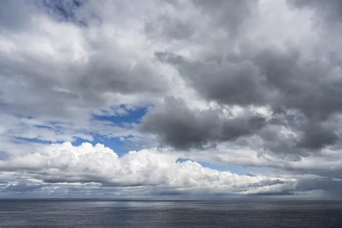 Framed Print : Rain Clouds over North Sea Print, Scotland