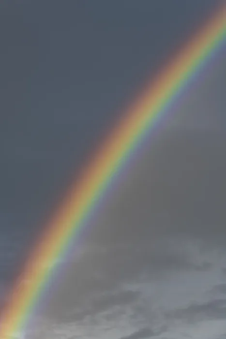 Framed Print : Germany Rainbow in front of dark rain cloud Print