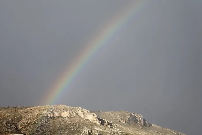 Framed Print : Rainbow Print, Eastern Crete, Greece Framed Print : Rainbow Print, Eastern Crete, Greece