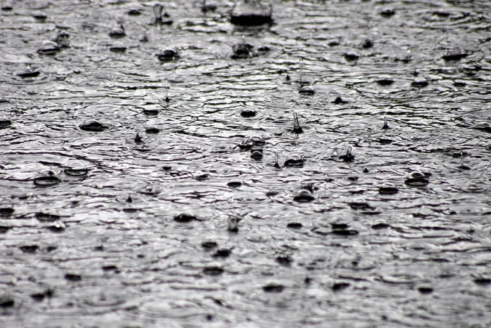 Framed Print : Heavy Raindrops on Water Print Framed Print : Heavy Raindrops on Water Print