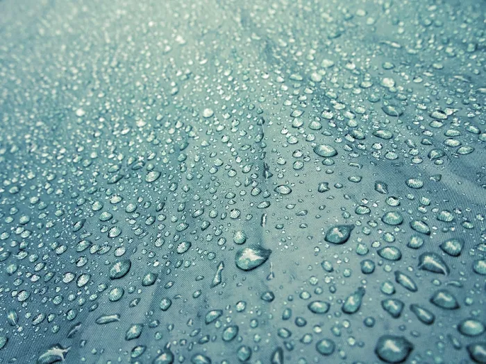 Framed Print : Raindrops on Waterproof Tent Material Print Framed Print : Raindrops on Waterproof Tent Material Print