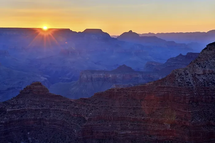 Framed Print : The Last Rays of Sunlight Over the Grand Canyon Print Framed Print : The Last Rays of Sunlight Over the Grand Canyon Print