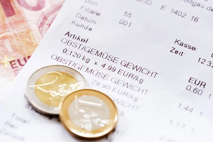 Framed Print : Print of a Receipt for Fresh Produce