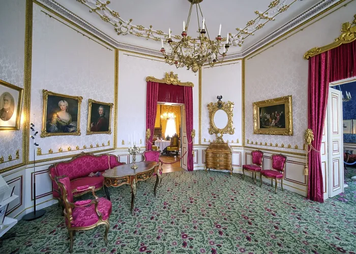 Framed Print : Branitz Palace Reception Room Interior Print, Germany Framed Print : Branitz Palace Reception Room Interior Print, Germany