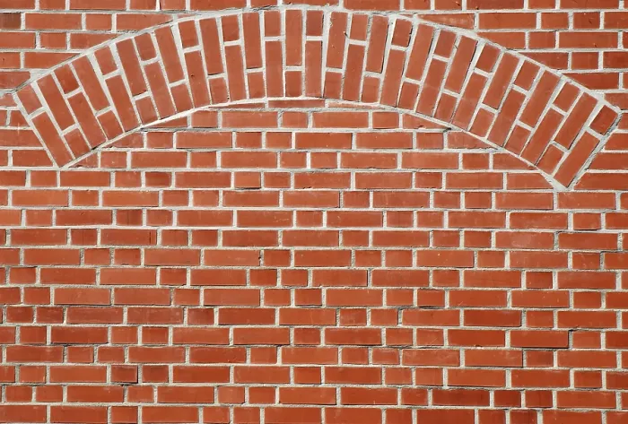 Framed Print : Red Brick Wall with Arch Print Framed Print : Red Brick Wall with Arch Print