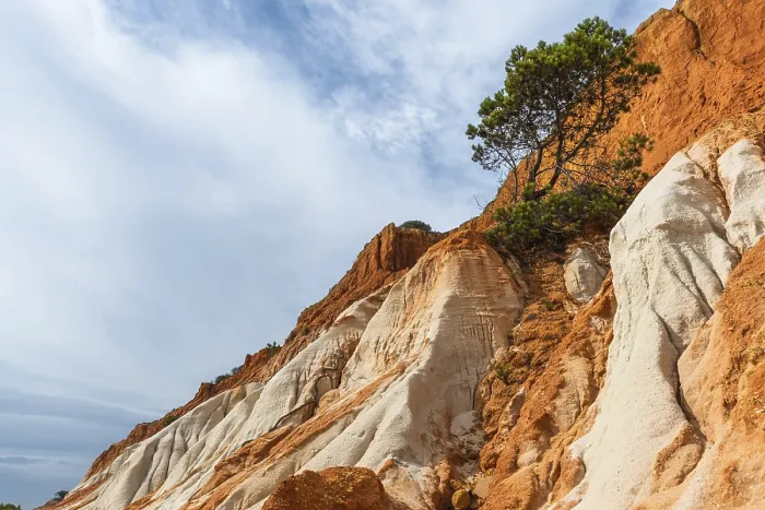 Framed Print : Red Cliffs on Sandy Beach in Algrave Print Framed Print : Red Cliffs on Sandy Beach in Algrave Print