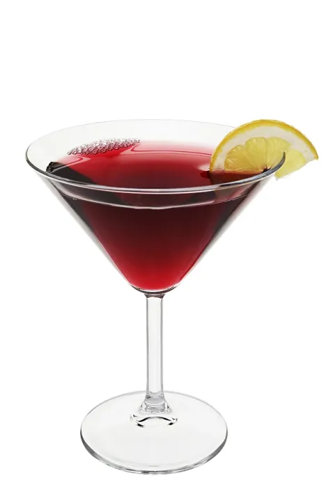 Framed Print : Red Cocktail Print, 20th Century Artwork