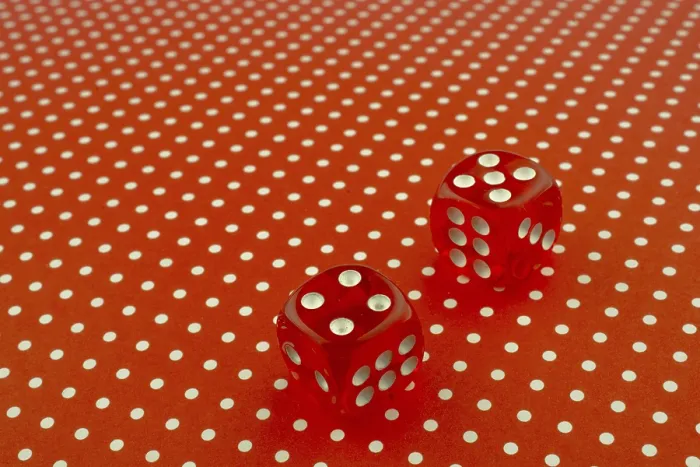 Framed Print : Red Dice on Red Background Print Framed Print : Red Dice on Red Background Print
