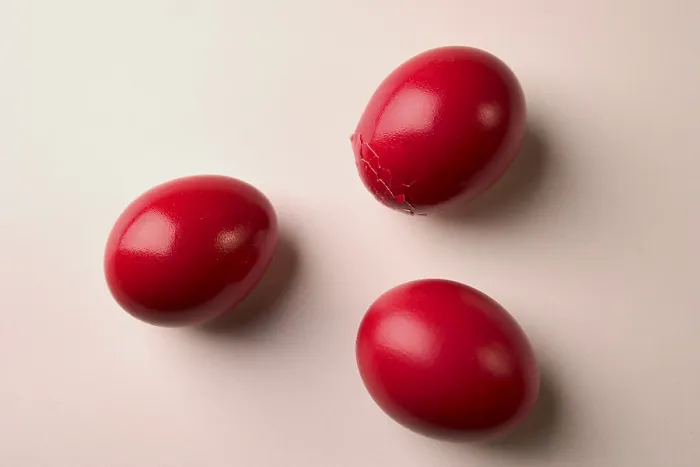 Framed Print : Red Easter Egg Print