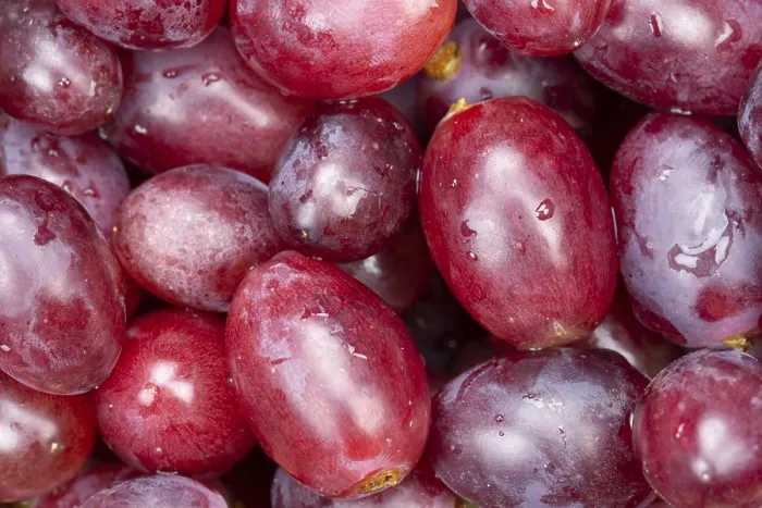 Framed Print : Red Grapes Print from Above Framed Print : Red Grapes Print from Above
