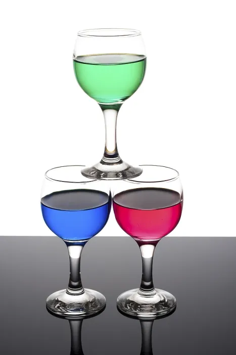 Framed Print : Red, Green and Blue Backlit Drinks Print Framed Print : Red, Green and Blue Backlit Drinks Print