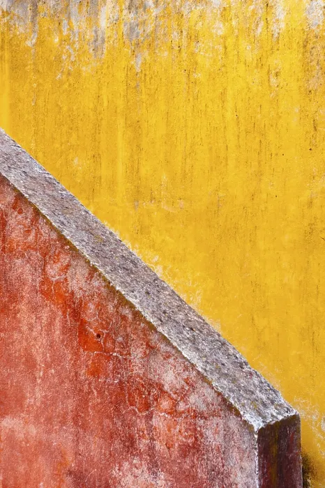 Framed Print : Colourful Plaster Wall Print Framed Print : Colourful Plaster Wall Print
