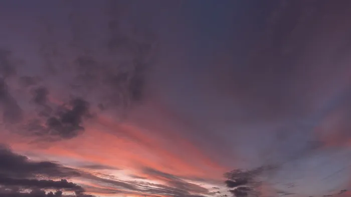 Framed Print : Reddish Clouds Evening Sky Print, Bavaria Framed Print : Reddish Clouds Evening Sky Print, Bavaria