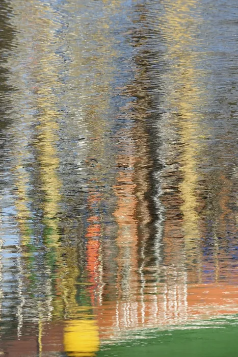 Framed Print : Colourful Water Reflections Print, Greetsiel, Germany Framed Print : Colourful Water Reflections Print, Greetsiel, Germany