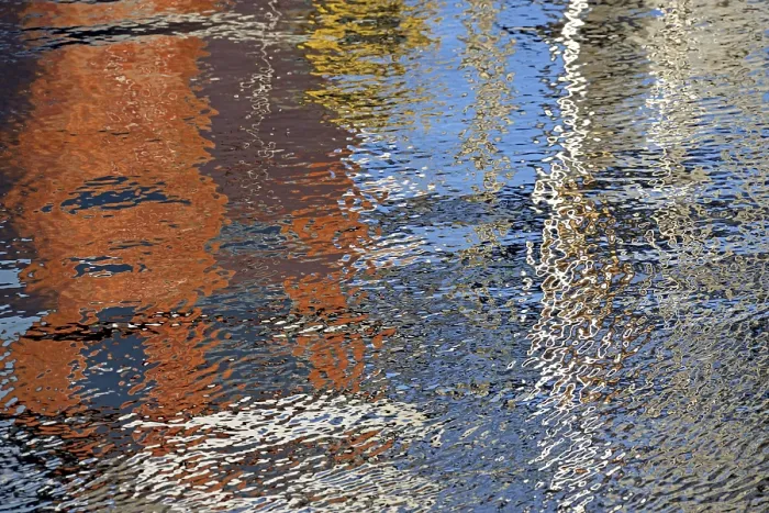 Framed Print : Colourful Reflections on Water Print, Greetsiel, Germany Framed Print : Colourful Reflections on Water Print, Greetsiel, Germany