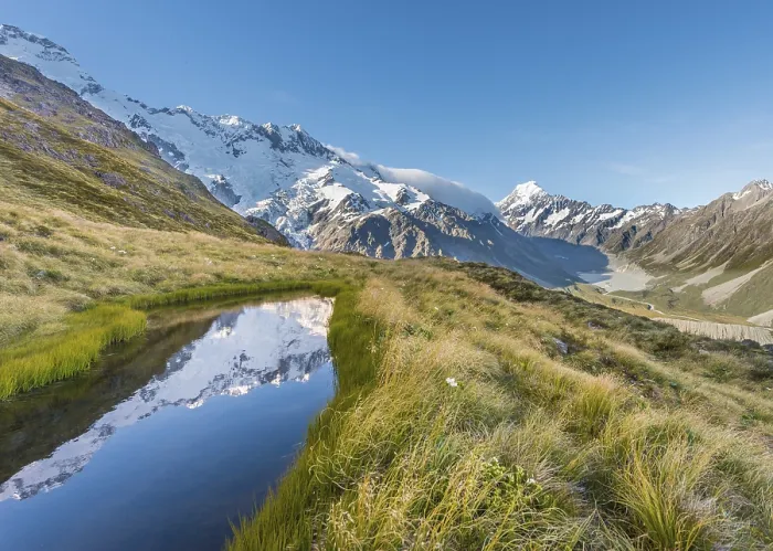 Framed Print : Mount Cook Reflection Print, New Zealand Framed Print : Mount Cook Reflection Print, New Zealand