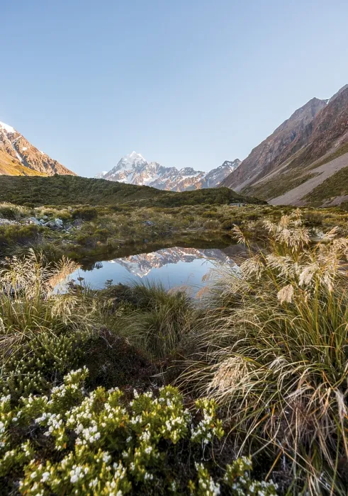 Framed Print : Mount Cook Reflection Print, Hooker Valley, New Zealand Framed Print : Mount Cook Reflection Print, Hooker Valley, New Zealand