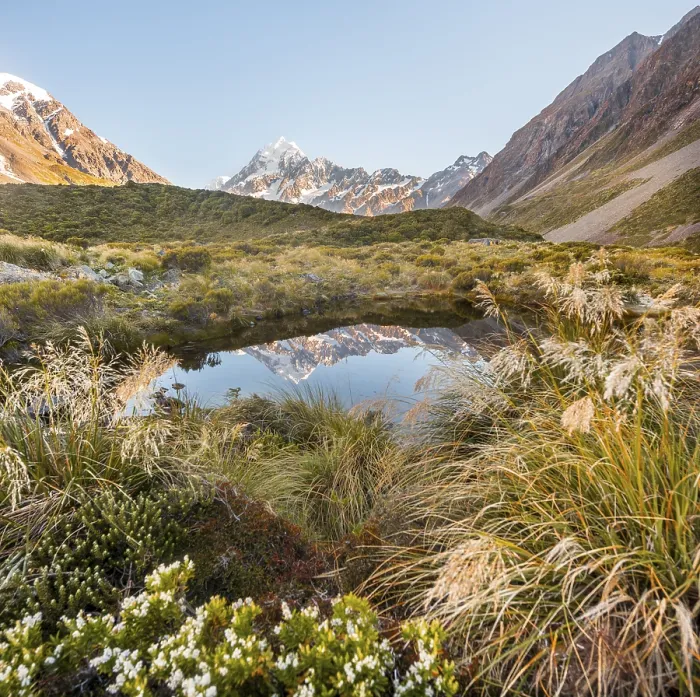 Framed Print : Mount Cook Reflection Print, Hooker Valley, New Zealand Framed Print : Mount Cook Reflection Print, Hooker Valley, New Zealand