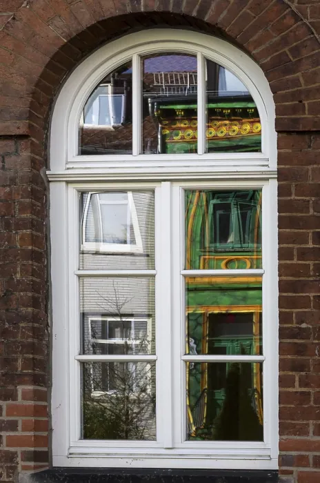 Framed Print : Reflection in the Window Print Framed Print : Reflection in the Window Print