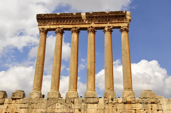 Framed Print : Baalbek Temple of Jupiter Columns Print