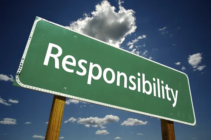 Framed Print : Responsibility Road Sign Print with Dramatic Sky Framed Print : Responsibility Road Sign Print with Dramatic Sky