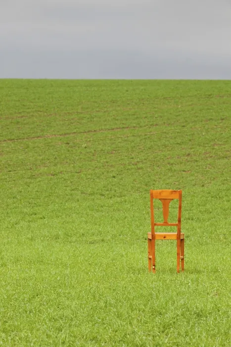Framed Print : The Restless Chair on the Corn Field Print Framed Print : The Restless Chair on the Corn Field Print