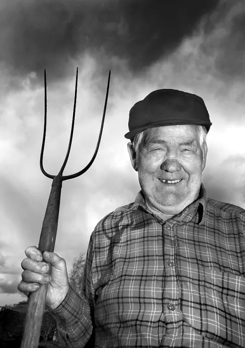 Framed Print : Retired Farmer Print Framed Print : Retired Farmer Print