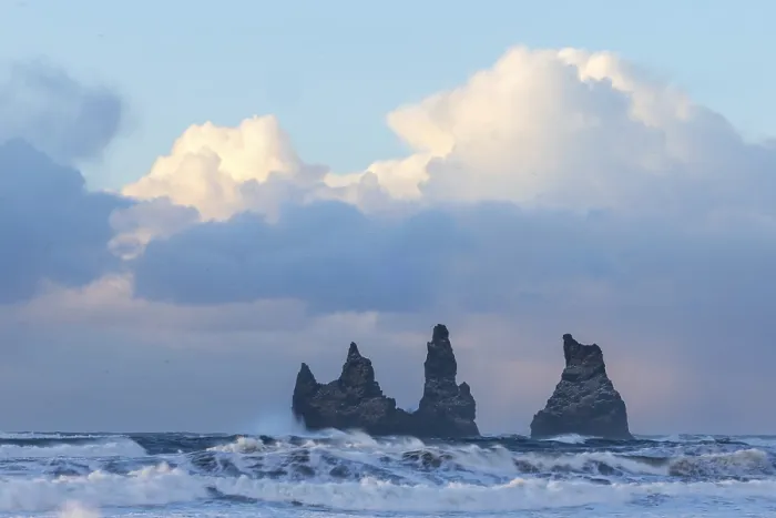 Framed Print : Reynisdrangar Pinnacles Print, Vik, Iceland Framed Print : Reynisdrangar Pinnacles Print, Vik, Iceland