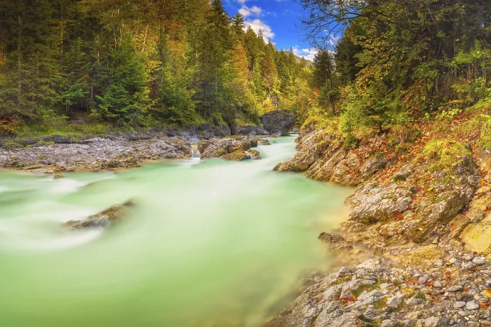 Framed Print : RiBbach Long Exposure Print, Vomp, Bavaria Framed Print : RiBbach Long Exposure Print, Vomp, Bavaria