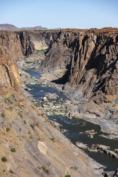 Framed Print : River Bed and Dump on the Orange River, Print