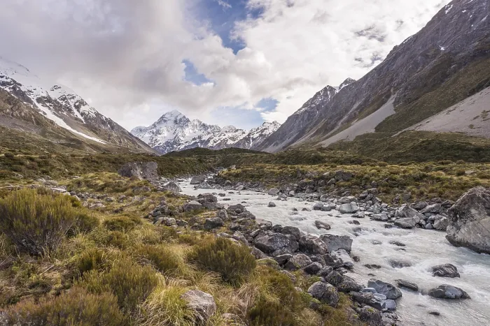 Framed Print : Hooker River Print, Mount Cook National Park, New Zealand Framed Print : Hooker River Print, Mount Cook National Park, New Zealand