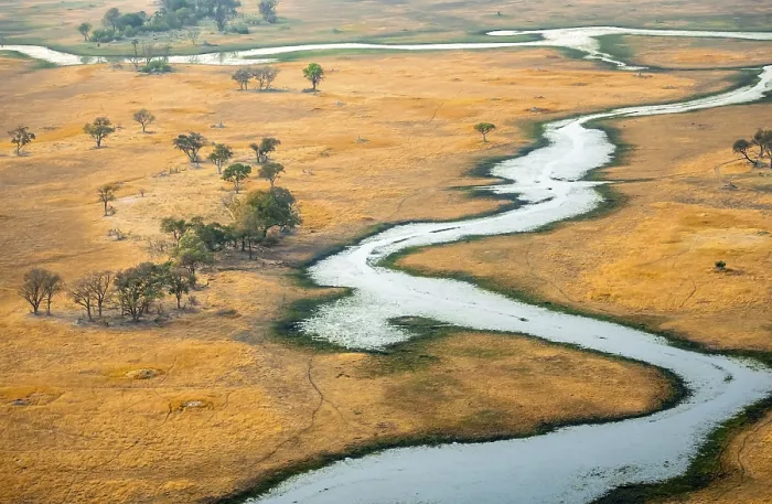 Framed Print : Okavango Delta Aerial View Print Framed Print : Okavango Delta Aerial View Print