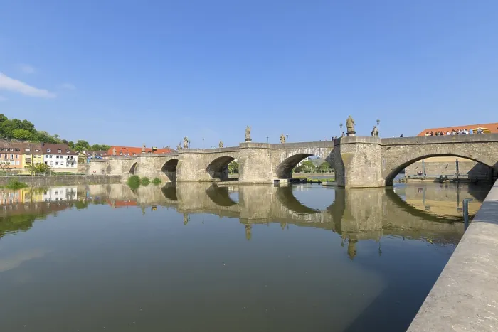Framed Print : River Main Print with Old Main Bridge, Würzburg, Germany Framed Print : River Main Print with Old Main Bridge, Würzburg, Germany