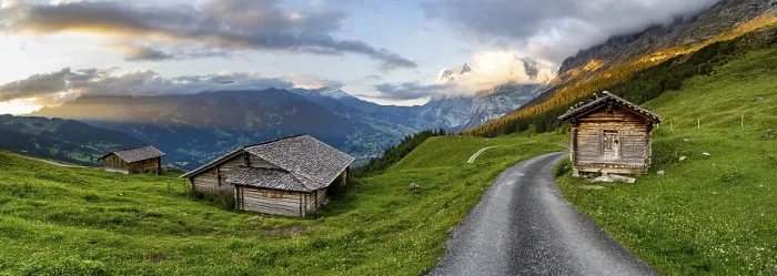 Framed Print : Wetterhorn Mountain Landscape Print