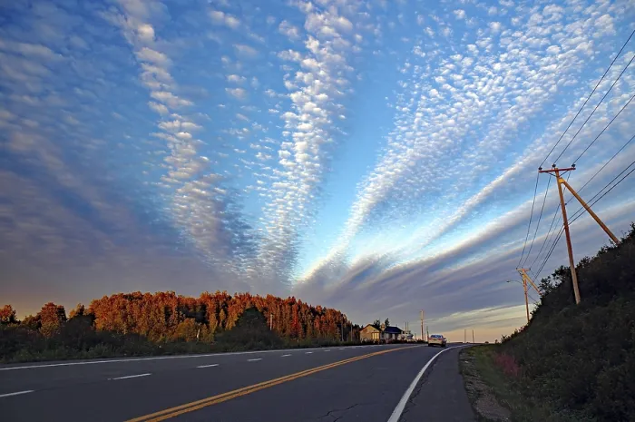 Framed Print : Perce, Quebec: Road and Clouds Evening Light Print Framed Print : Perce, Quebec: Road and Clouds Evening Light Print