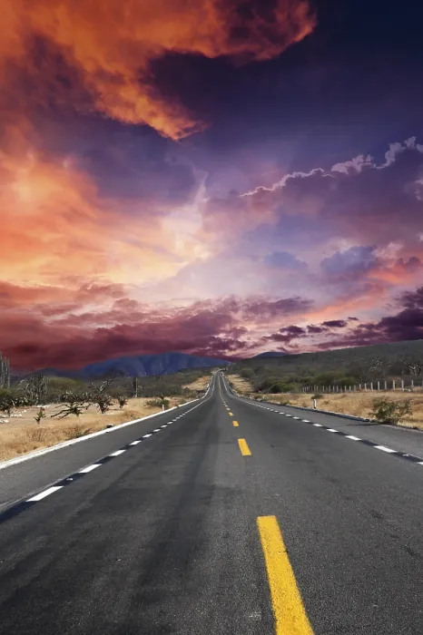 Framed Print : Desert Road Print with Dramatic Sky Framed Print : Desert Road Print with Dramatic Sky
